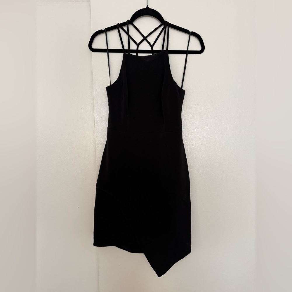 Express Black Strappy Cutout Dress